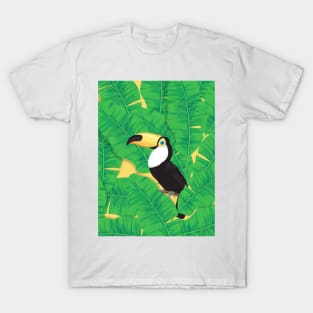 Toucan and banana leaves T-Shirt